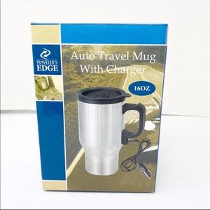 NEW Travelers Edge Auto Travel Mug With Charger